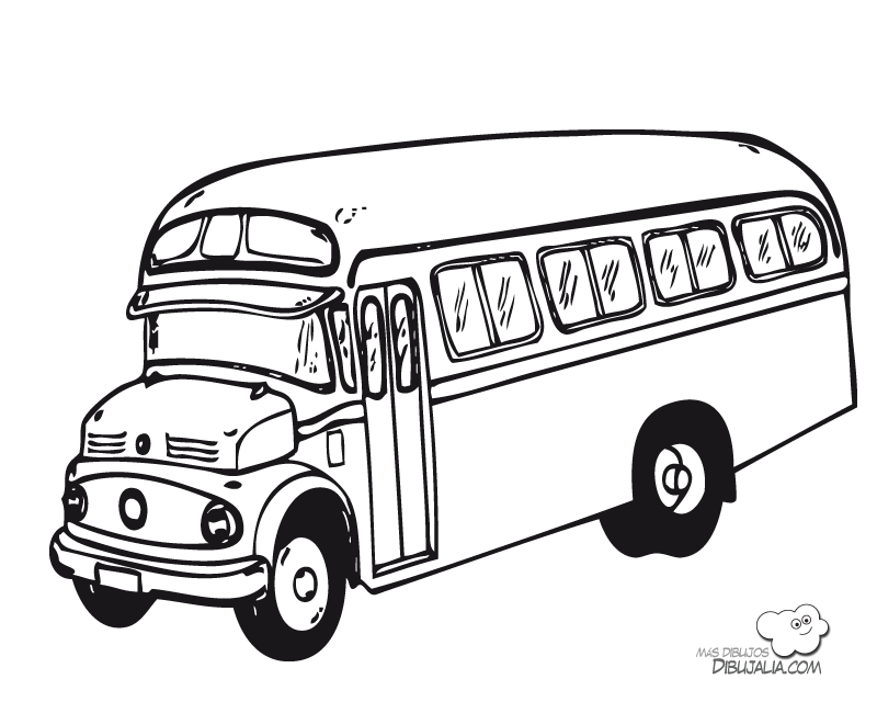 Coloring page: Bus (Transportation) #135297 - Free Printable Coloring Pages