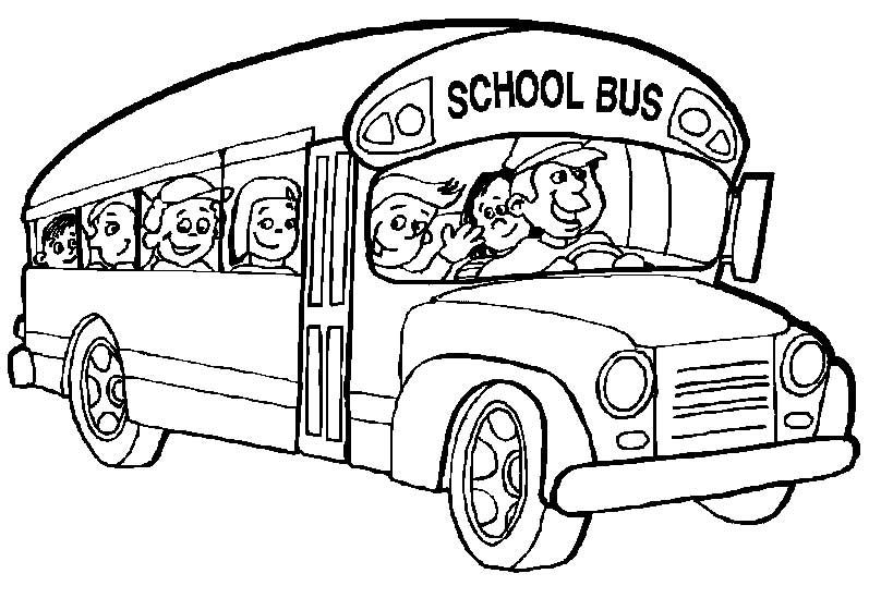 Coloring page: Bus (Transportation) #135298 - Free Printable Coloring Pages