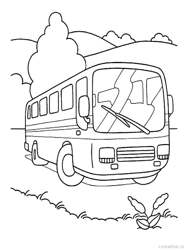 Coloring page: Bus (Transportation) #135308 - Free Printable Coloring Pages