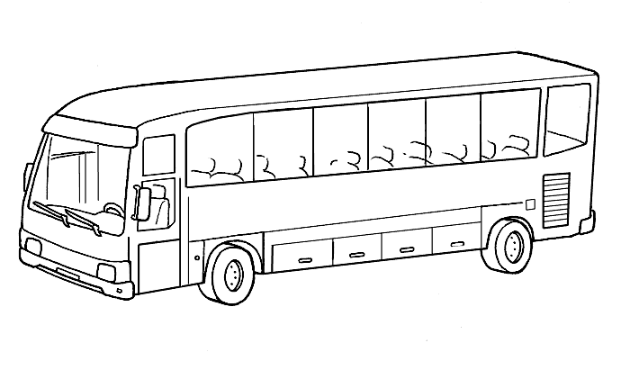 Coloring page: Bus (Transportation) #135314 - Free Printable Coloring Pages
