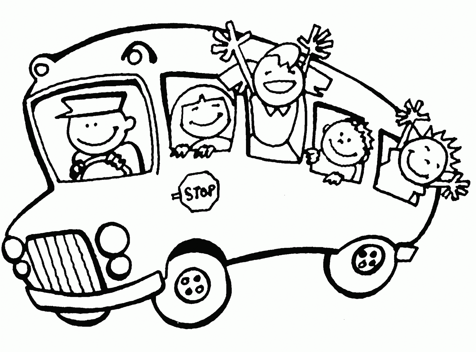 Coloring page: Bus (Transportation) #135317 - Free Printable Coloring Pages