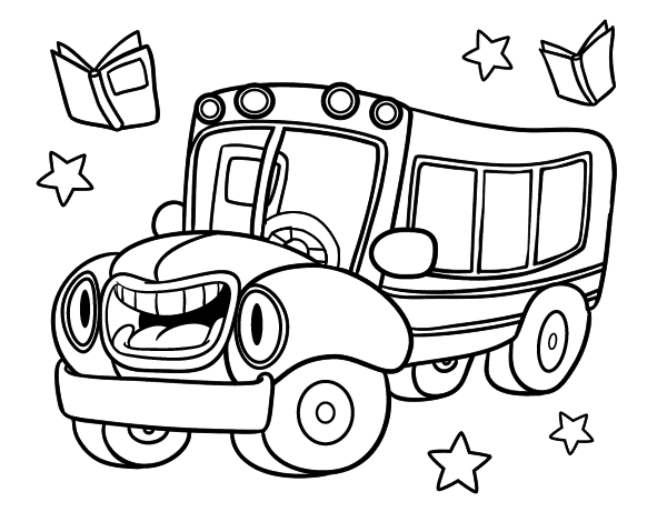 Coloring page: Bus (Transportation) #135326 - Free Printable Coloring Pages