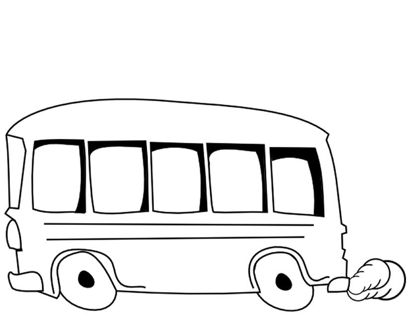 Coloring page: Bus (Transportation) #135337 - Free Printable Coloring Pages