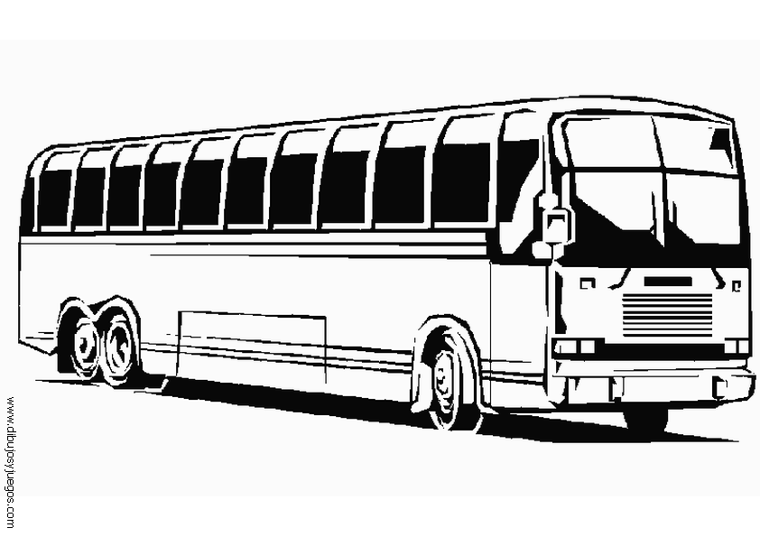 Coloring page: Bus (Transportation) #135343 - Free Printable Coloring Pages