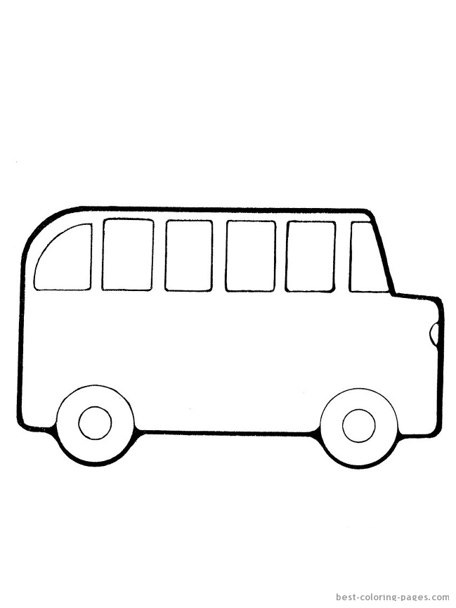 Coloring page: Bus (Transportation) #135362 - Free Printable Coloring Pages