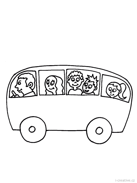 Coloring page: Bus (Transportation) #135369 - Free Printable Coloring Pages