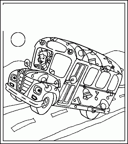 Coloring page: Bus (Transportation) #135377 - Free Printable Coloring Pages