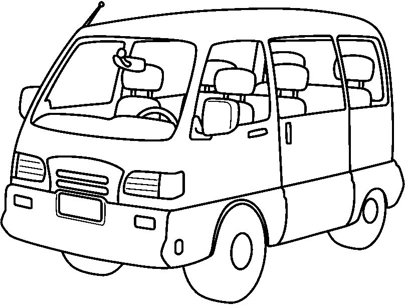 Coloring page: Bus (Transportation) #135383 - Free Printable Coloring Pages