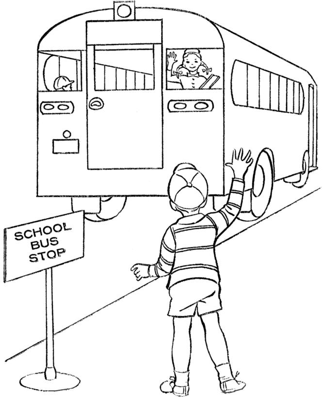 Coloring page: Bus (Transportation) #135396 - Free Printable Coloring Pages