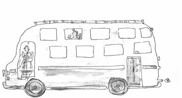 Coloring page: Bus (Transportation) #135410 - Free Printable Coloring Pages