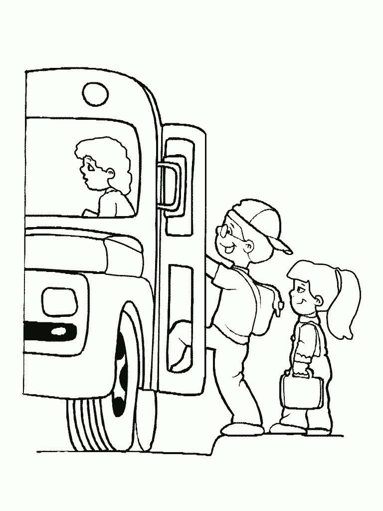 Coloring page: Bus (Transportation) #135429 - Free Printable Coloring Pages