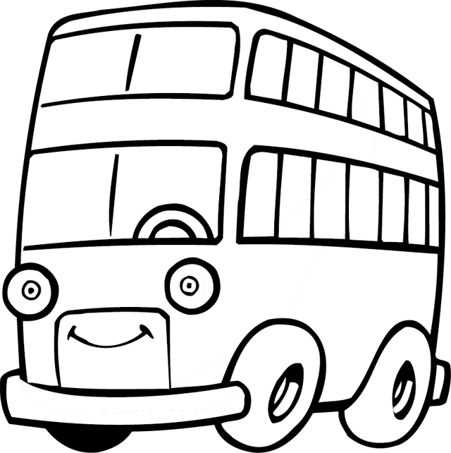 Coloring page: Bus (Transportation) #135430 - Free Printable Coloring Pages