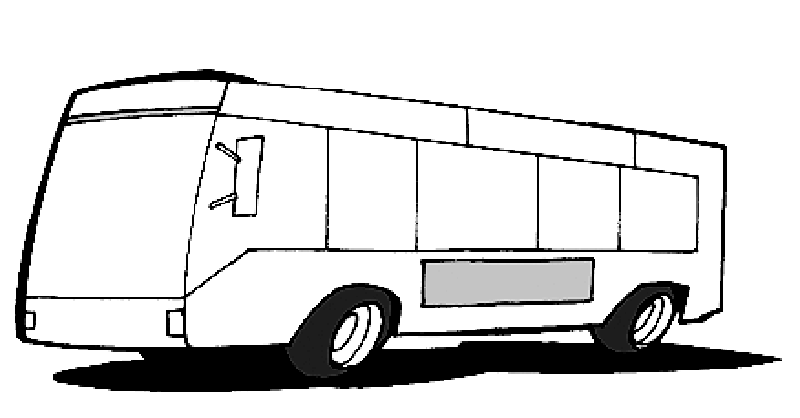 Coloring page: Bus (Transportation) #135438 - Free Printable Coloring Pages