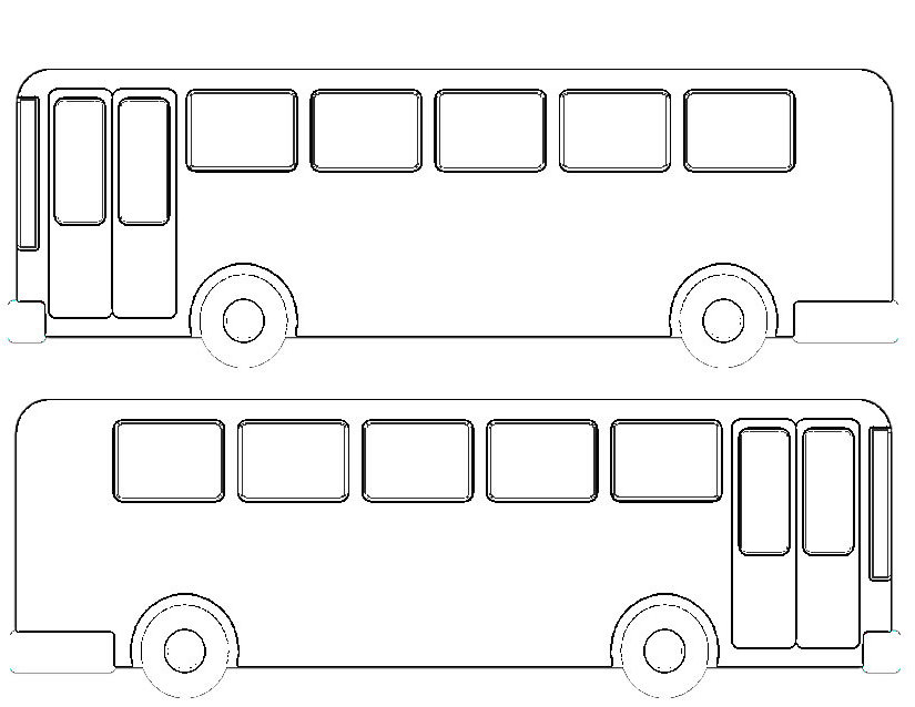 Coloring page: Bus (Transportation) #135451 - Free Printable Coloring Pages