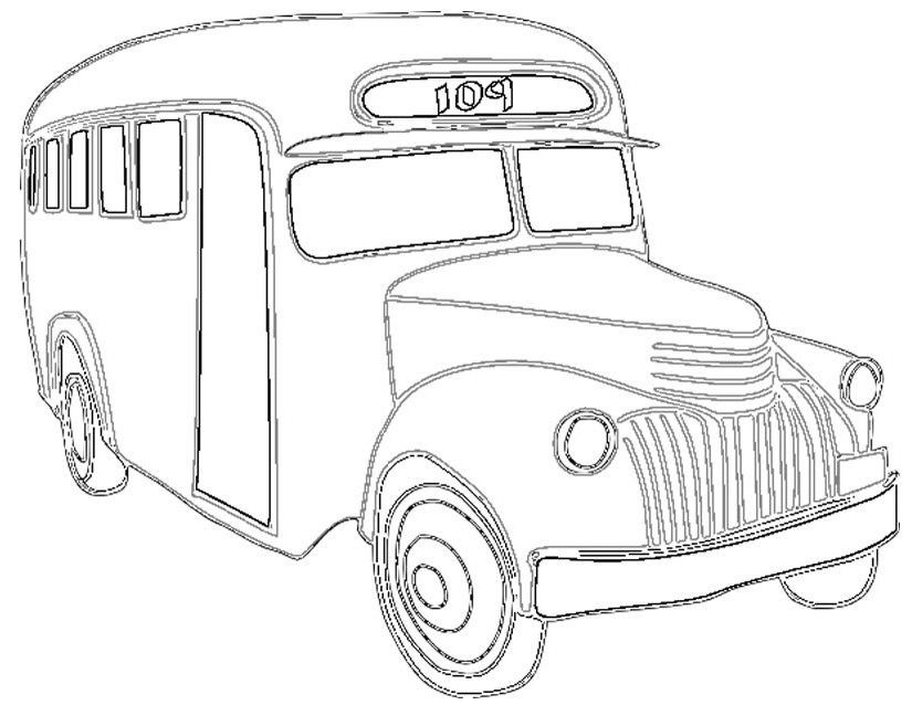 Coloring page: Bus (Transportation) #135462 - Free Printable Coloring Pages