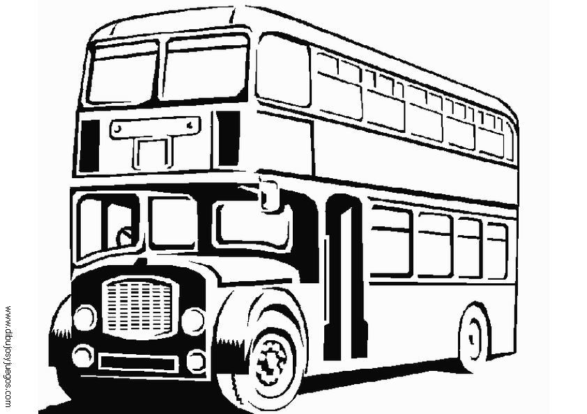 Coloring page: Bus (Transportation) #135468 - Free Printable Coloring Pages