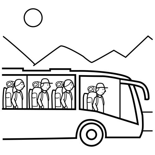 Coloring page: Bus (Transportation) #135489 - Free Printable Coloring Pages