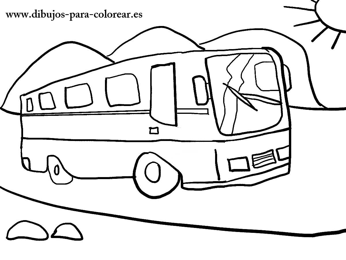 Coloring page: Bus (Transportation) #135500 - Free Printable Coloring Pages