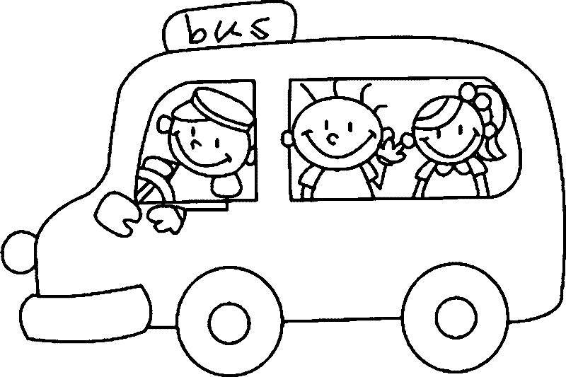 Coloring page: Bus (Transportation) #135519 - Free Printable Coloring Pages