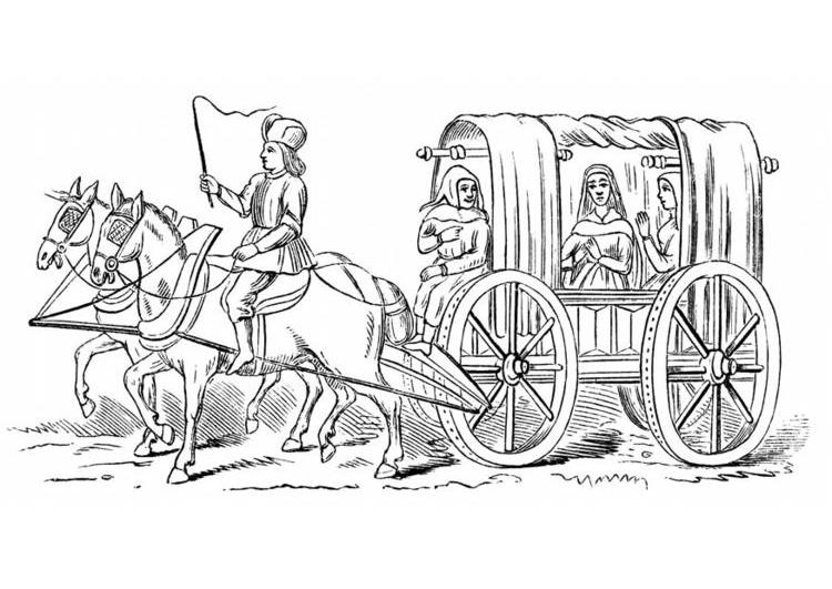 Coloring page: Carriage (Transportation) #146169 - Free Printable Coloring Pages