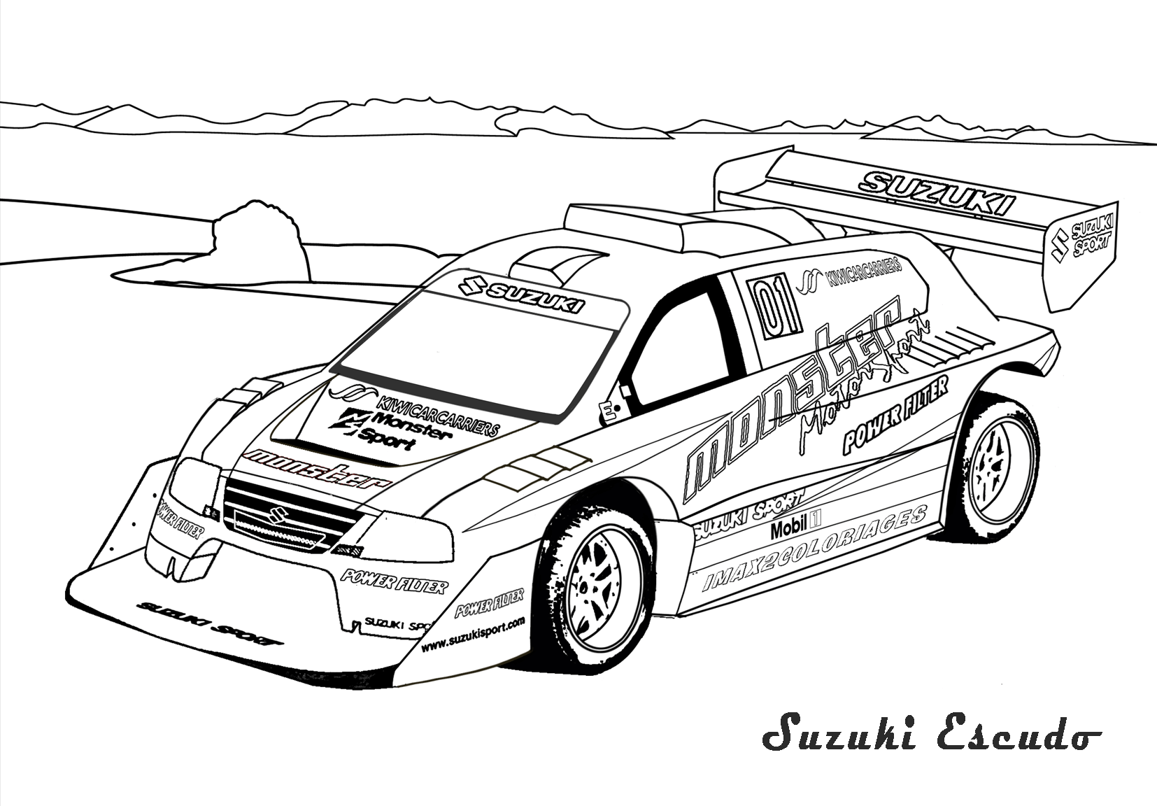 Coloring page: Cars (Transportation) #146429 - Free Printable Coloring Pages