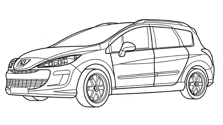 Coloring page: Cars (Transportation) #146448 - Free Printable Coloring Pages