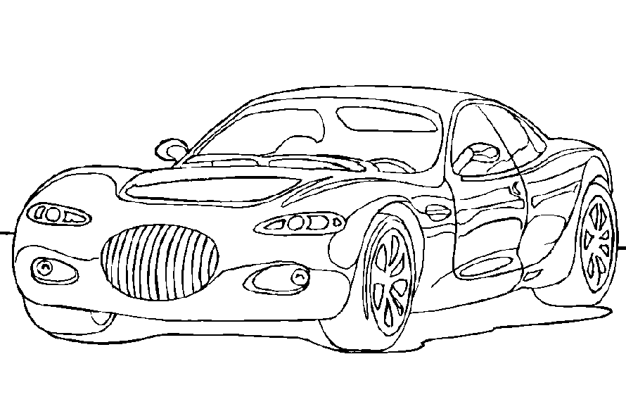 Coloring page: Cars (Transportation) #146457 - Free Printable Coloring Pages