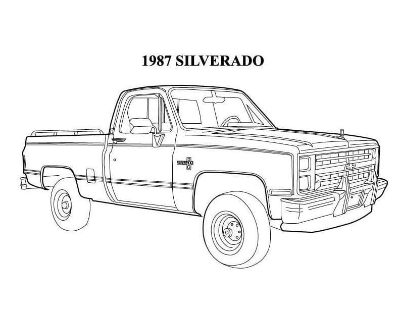 Free printable Chevrolet coloring page #204483 from Transportation collection