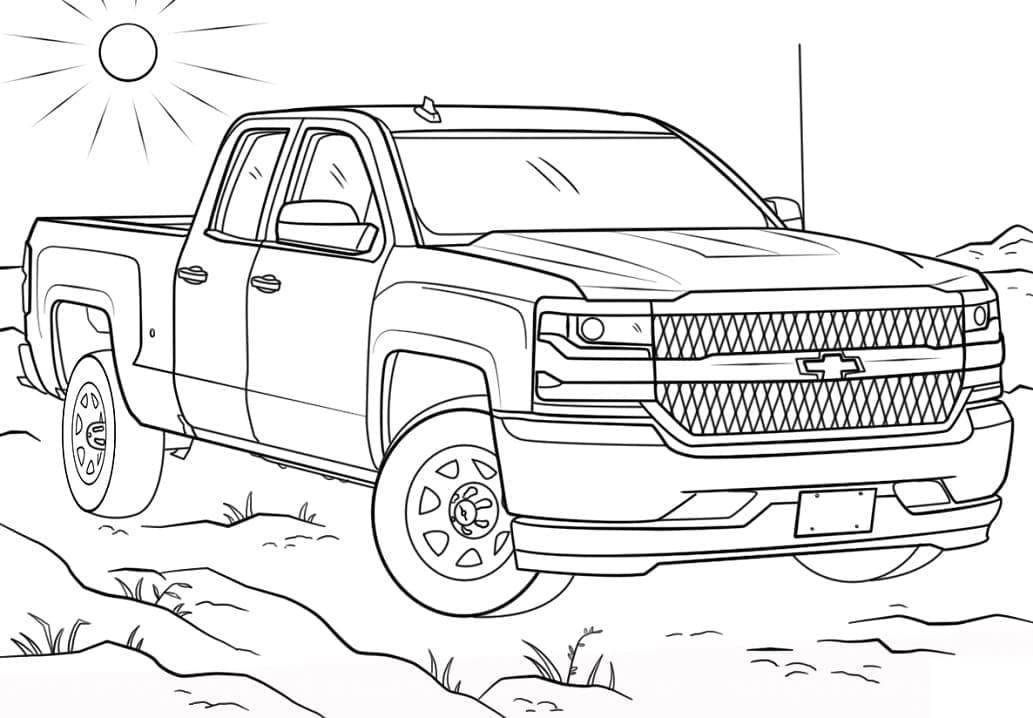 Free printable Chevrolet coloring page #204484 from Transportation collection