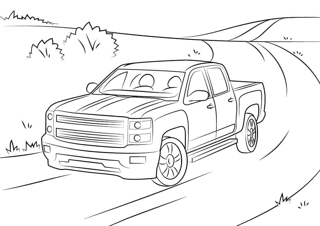 Free printable Chevrolet coloring page #204492 from Transportation collection