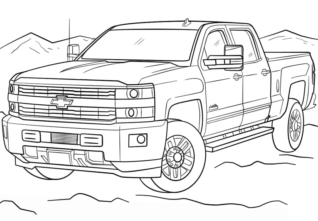 Free printable Chevrolet coloring page #204494 from Transportation collection
