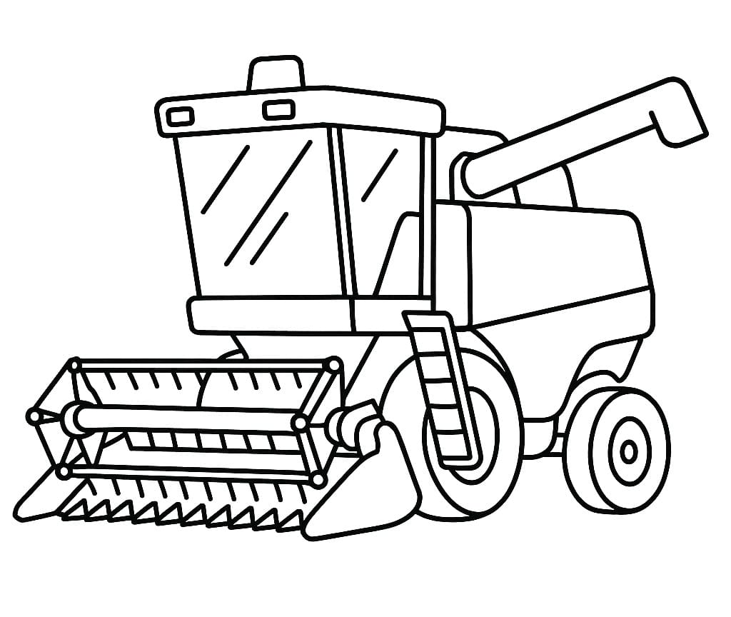 Free printable Combine Harvester coloring page #221903 from Transportation collection