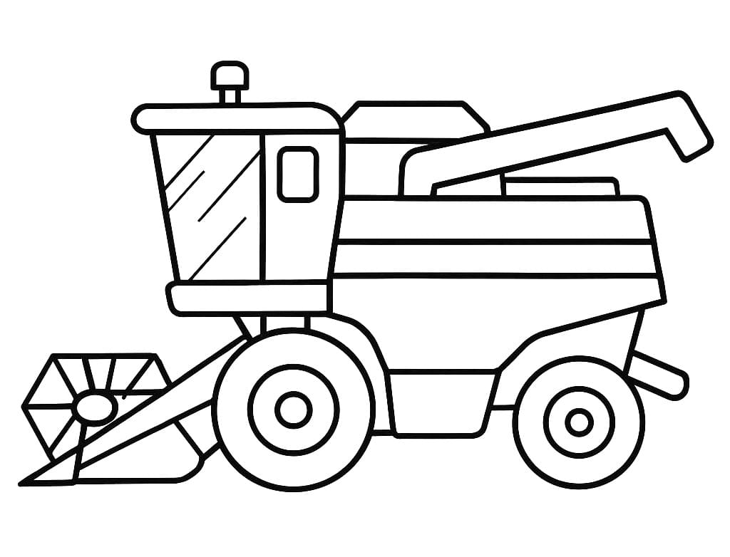 Free printable Combine Harvester coloring page #221904 from Transportation collection Free printable Combine Harvester coloring page #221904 from Transportation collection