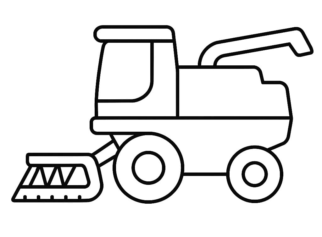 Free printable Combine Harvester coloring page #221907 from Transportation collection
