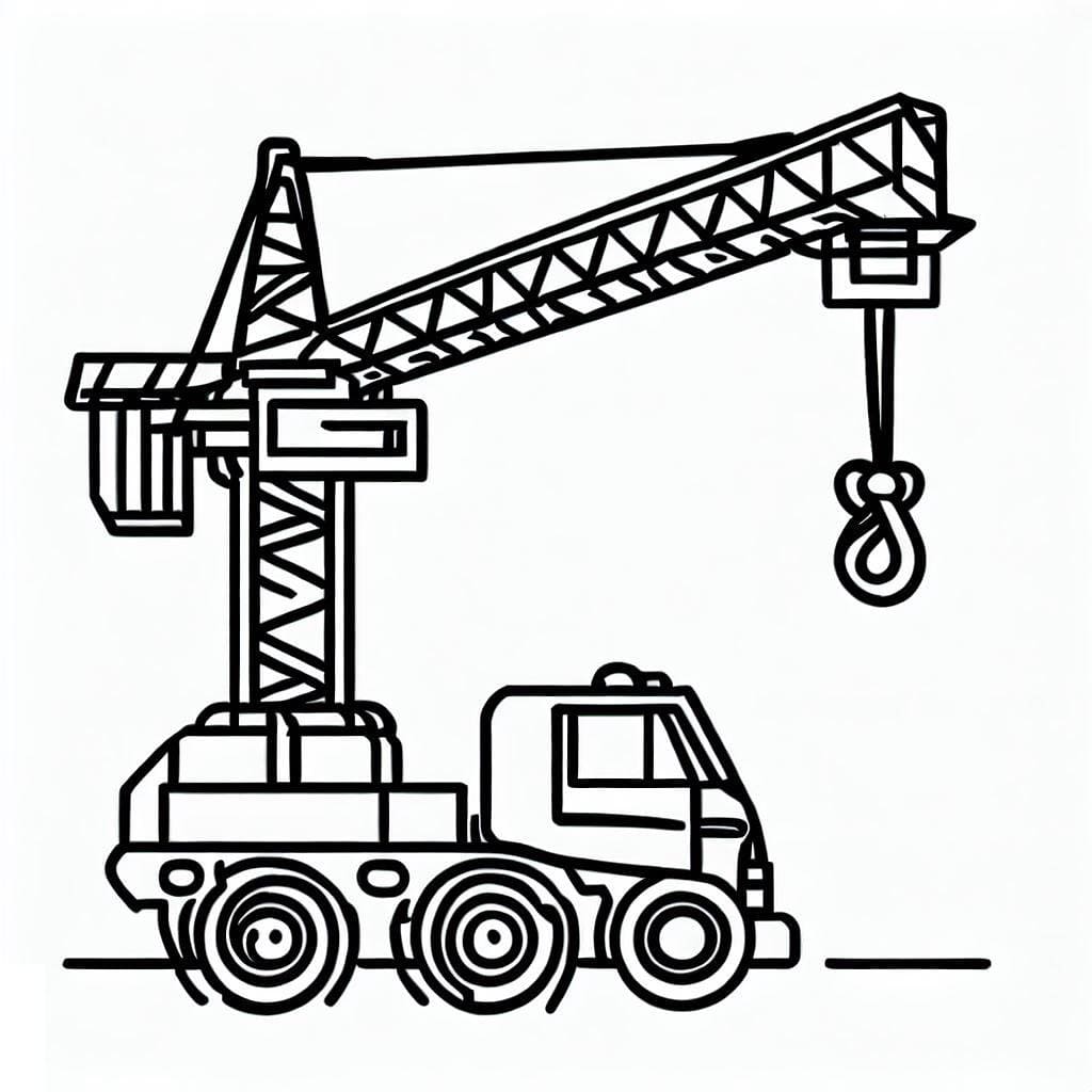 Free printable Crane coloring page #187861 from Transportation collection