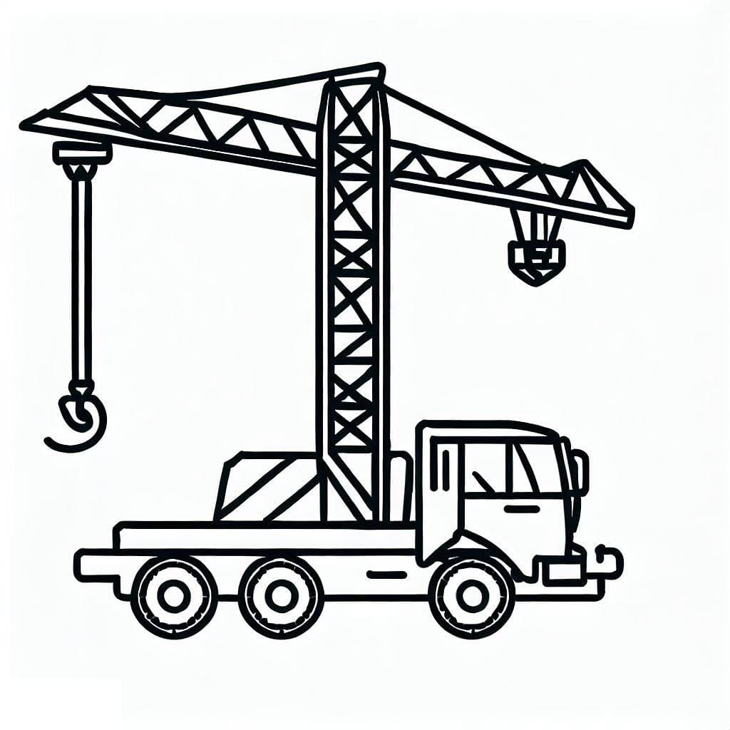Free printable Crane coloring page #187862 from Transportation collection