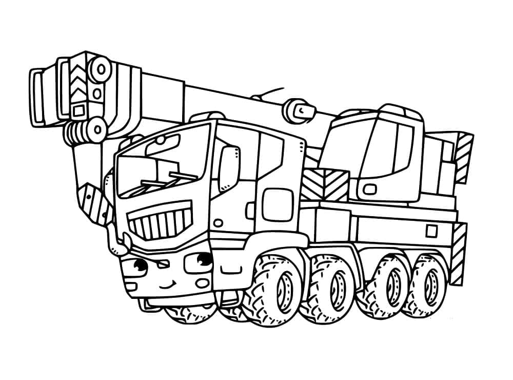 Free printable Crane coloring page #187867 from Transportation collection