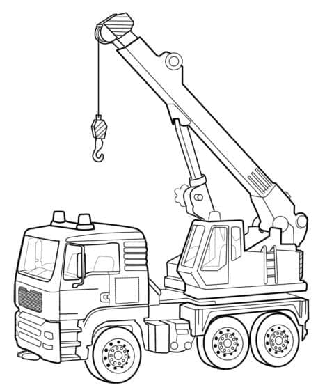 Free printable Crane coloring page #187884 from Transportation collection Free printable Crane coloring page #187884 from Transportation collection