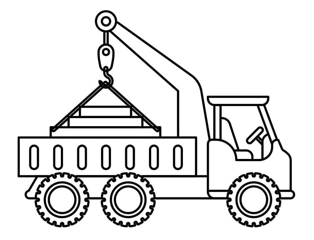 Free printable Crane coloring page #187886 from Transportation collection