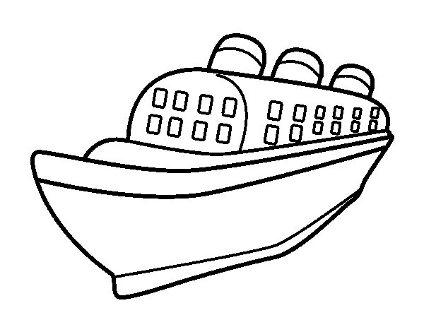 Coloring page: Cruise ship / Paquebot (Transportation) #140686 - Free Printable Coloring Pages