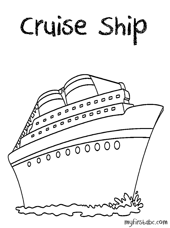 Coloring page: Cruise ship / Paquebot (Transportation) #140692 - Free Printable Coloring Pages
