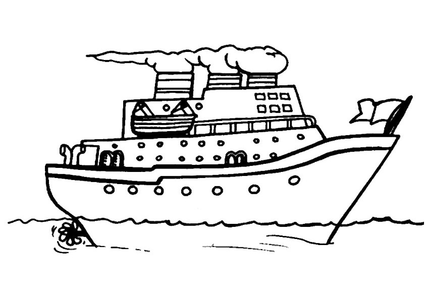 Coloring page: Cruise ship / Paquebot (Transportation) #140727 - Free Printable Coloring Pages