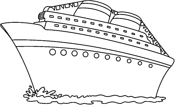 Coloring page: Cruise ship / Paquebot (Transportation) #140785 - Free Printable Coloring Pages