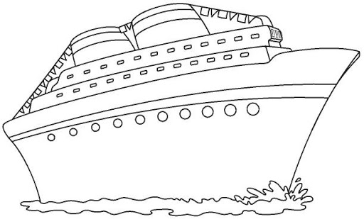 Coloring page: Cruise ship / Paquebot (Transportation) #140814 - Free Printable Coloring Pages