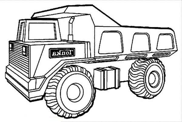 Free printable Dump Truck coloring page #201993 from Transportation collection