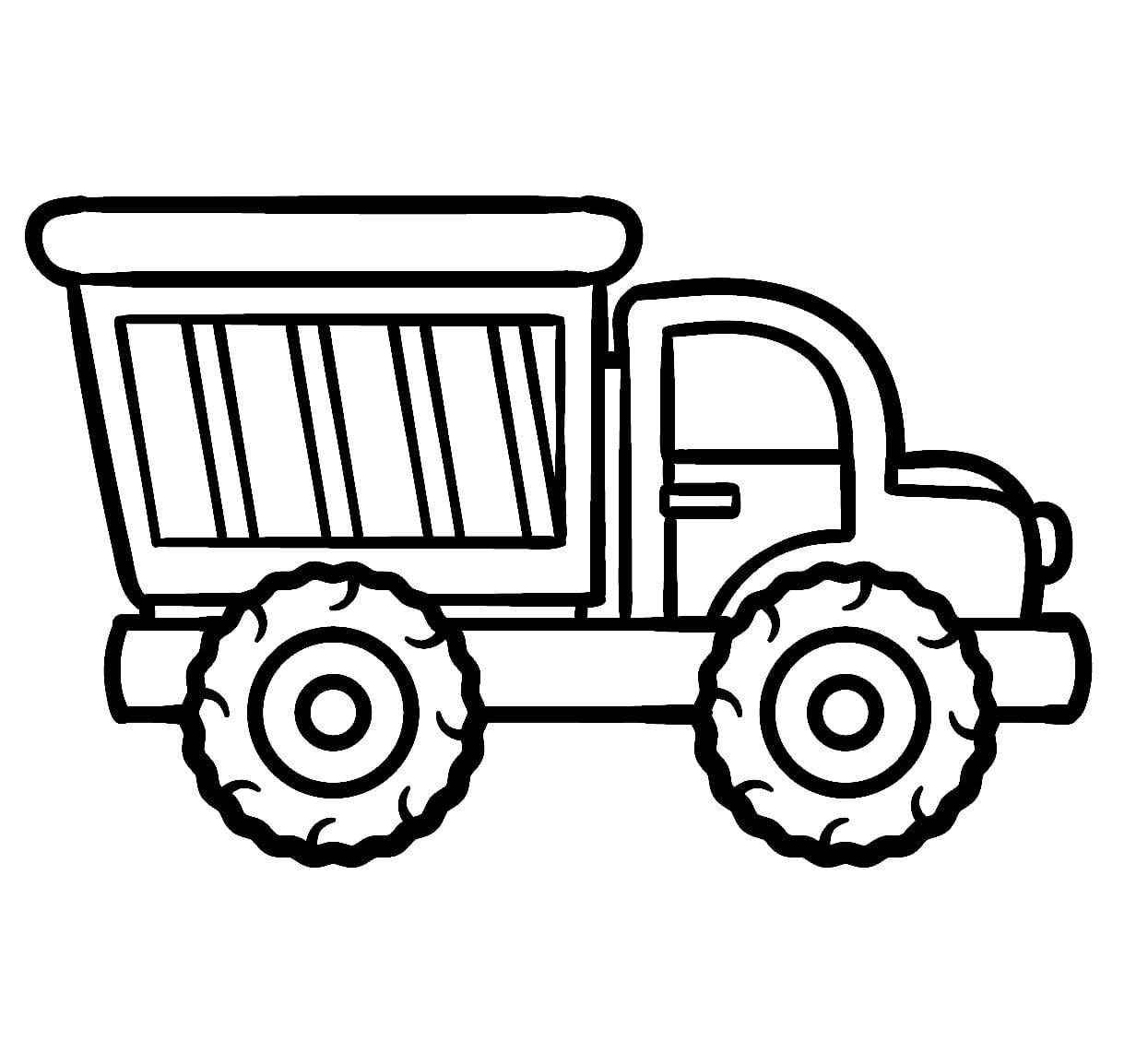 Free printable Dump Truck coloring page #201995 from Transportation collection