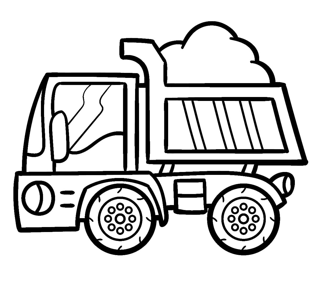 Free printable Dump Truck coloring page #201997 from Transportation collection Free printable Dump Truck coloring page #201997 from Transportation collection