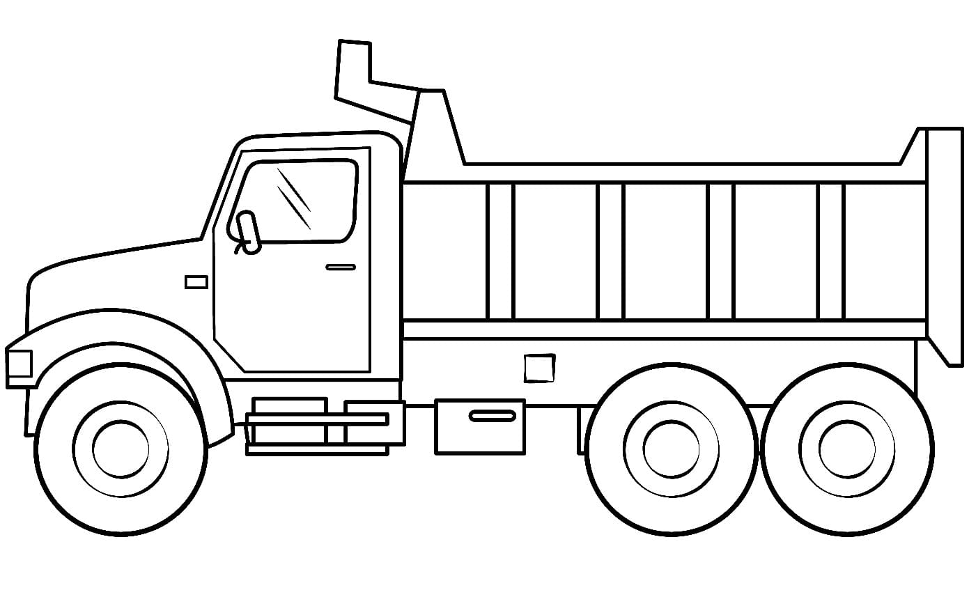 Free printable Dump Truck coloring page #202000 from Transportation collection Free printable Dump Truck coloring page #202000 from Transportation collection
