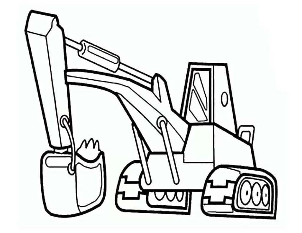 Free printable Excavator coloring page #187898 from Transportation collection