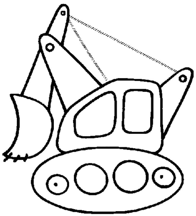 Free printable Excavator coloring page #187920 from Transportation collection